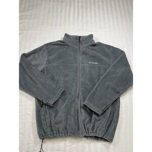 Columbia Mens Size XXL Gray Timberline Interchange Fleece Coat Jacket Only